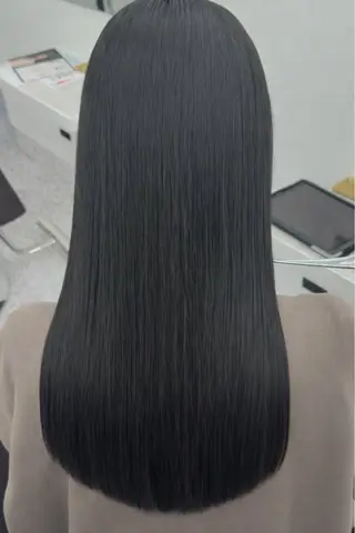 ロング カラー パーマ ヘアアレンジ メンズ 透明感カラー／ 新潟万代/池野里衣のヘアスタイル