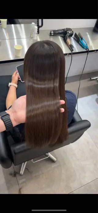 ロング 髪質改善/縮毛矯正 梅田茶屋町/西尾祐作のヘアスタイル