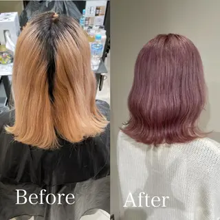 ミディアム カラー 渋谷🤍ブリーチの神 🤍Yudaiのヘアスタイル