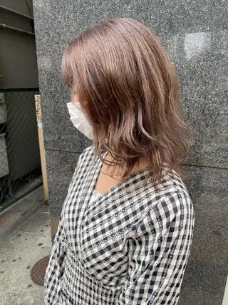 ミディアム カラー 🧡色落ちまで2度綺 麗なカラー🧡ヨシキのヘアスタイル