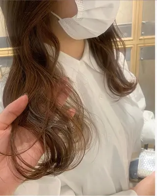 カラー ラベンダー/レイヤー スタイル🤎mamiのヘアスタイル