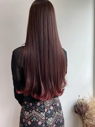 ロング カラー ボブ美容師 /馬場 翼のヘアスタイル