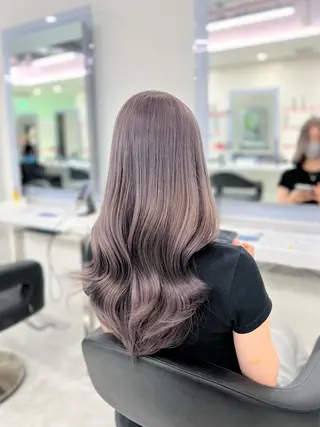 ロング カラー 艶髪グレージュ特化/ CHIKARAのヘアスタイル