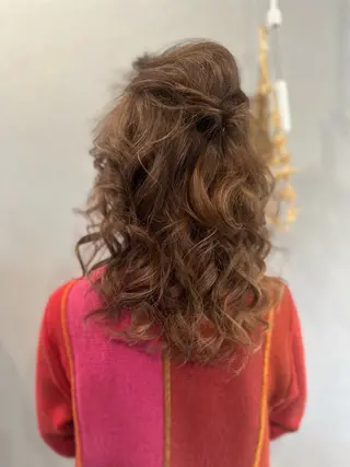 セミロング カラー ヘアアレンジ K Harukaのヘアスタイル