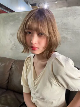 ミディアム カラー 🌿レイヤー/暖色/ 艶カラー/Rukiのヘアスタイル