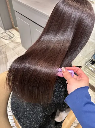 セミロング カラー 透明感カラー/艶髪 髪質改善/AYARIのヘアスタイル