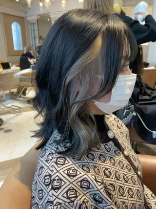 セミロング カラー 韓国ヘア/髪質改善 /Harunaのヘアスタイル