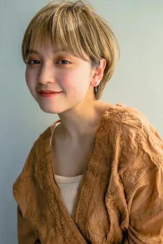 ショート 最新ケアカラー 髪質改善YUTOのヘアスタイル