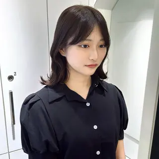 ミディアム カラー Parve Mix 森 美遥🇰🇷🩶のヘアスタイル