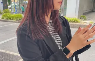 セミロング カラー 💝透明感/ブリーチ /れい💝のヘアスタイル