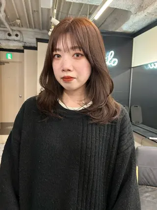 ロング カラー 地毛風艶カラー🌿 喜多夏海のヘアスタイル