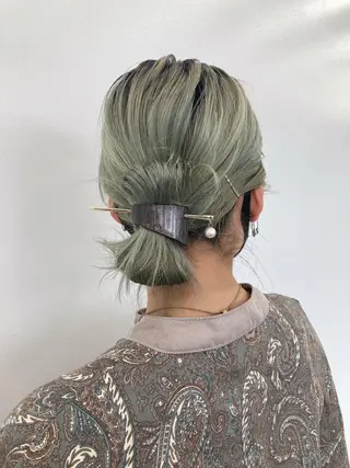 セミロング MiRI💜地毛級 エクステ✖似合わせ技のヘアスタイル