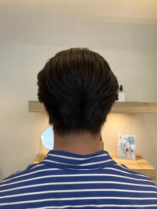 ショート カラー メンズ 暖色カラー🍒スパ/ canna‎🤍のヘアスタイル