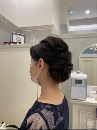 セミロング ヘアアレンジ Ash 銀座店所属・骨格補正カット /マンツーマン/のヘアスタイル