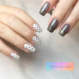 ネイル Rainbow nailsくろちゃんのネイルデザイン