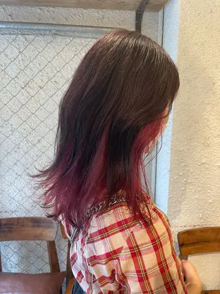 セミロング カラー SALOWIN下北沢所属・hazuki 🌝のヘアスタイル