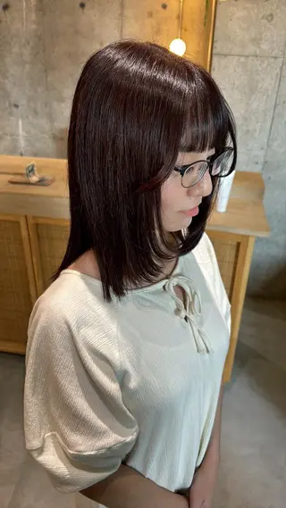 ミディアム カラー SOYON豊田市駅店所属・ブリーチ🥣⌇ケア⌇ 🎨mana🎀のヘアスタイル