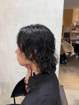 ミディアム パーマ メンズ 春日井メンズパーマ 🔥KOSEI🔥のヘアスタイル