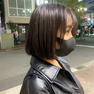 セミロング カラー 韓国ヘア🦋 MIYUのヘアスタイル