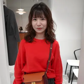 ミディアム パーマ ヘアアレンジ 🌐サトウ リョウ🌐のヘアスタイル