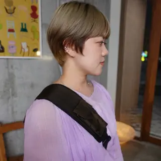 ショート aco/名古屋.栄 ボブ/透明感カラーのヘアスタイル