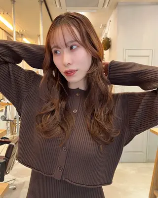 ロング Asobi所属・透明感♡くすみカラー 🍏Haruka🍏のヘアスタイル