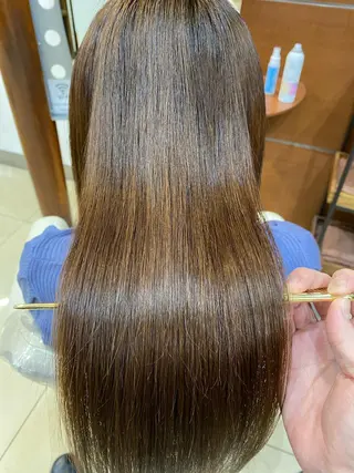 ロング コテ巻き風パーマ/ 髪質改善/河島恭平のヘアスタイル