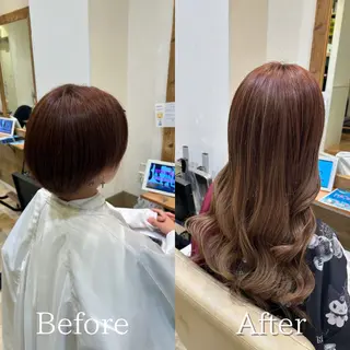 ショート まひろ エクステ／ハイトーンのヘアスタイル