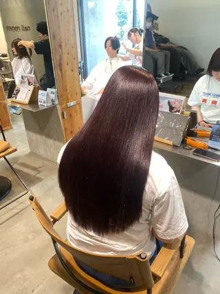 ロング カラー 透明感カラー 天羅のヘアスタイル