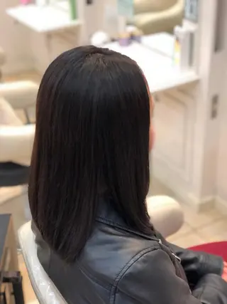 セミロング パーマ ダメージレス 桧山店長のヘアスタイル