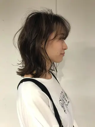 ミディアム カラー steed tokyo所属・KOOKI スティードトーキョーのヘアスタイル