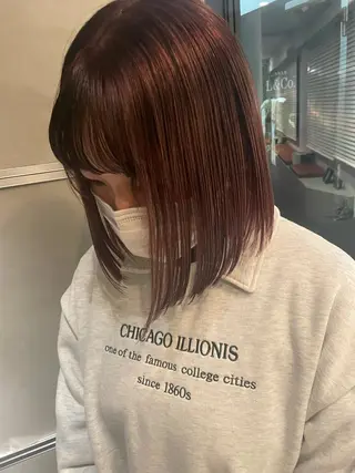 ミディアム カラー classic 新横浜所属・大人girly🛋️ 🤍yukakoのヘアスタイル