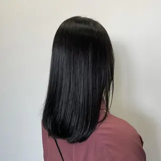 ミディアム カラー ヘアアレンジ ☁️縮毛矯正✖️ 透明感☁️りくのヘアスタイル