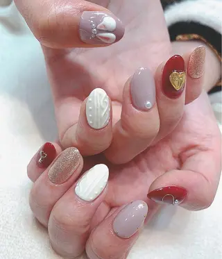 カラー パーマ ヘアアレンジ メンズ キッズ ネイル マツエク・マツパ feey ⁑erinaのネイルデザイン