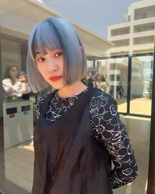 ショート カラー ダブルカラー/ ケアブリーチ/クニトのヘアスタイル