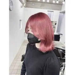 ロング ヘアアレンジ カラー MISAKIエクステ ブリーチ\5900のヘアスタイル