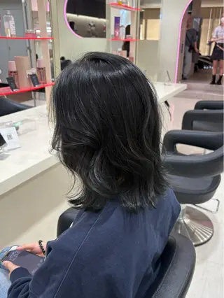 ミディアム カラー ヘアアレンジ 💟RINNA 艶カラー💟のヘアスタイル
