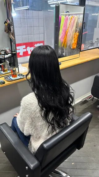 ロング 朝斗/ブリーチなし ・Wカラー・エクステのヘアスタイル