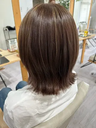 ミディアム カラー 💙まこと💙艶 カラー(Rico)のヘアスタイル