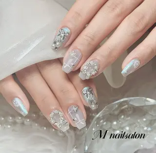 ネイル M🌷nail 長さだし専門店のネイルデザイン