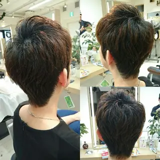 ショート 透明感ハイライト◎ 伊藤夏海のヘアスタイル