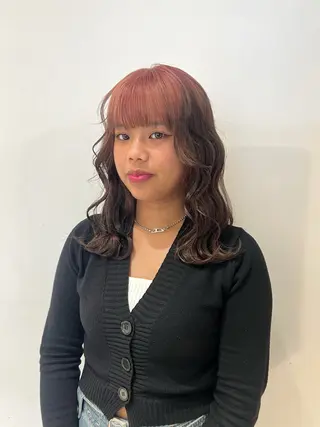 ミディアム デザイン🥇複雑履歴 ハイトーン特化のヘアスタイル