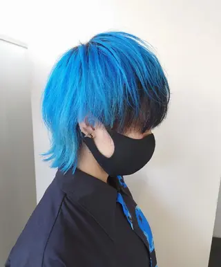 カラー ショート iss所属・メンズ/パーマ特化 /波巻き/林洋平のヘアスタイル