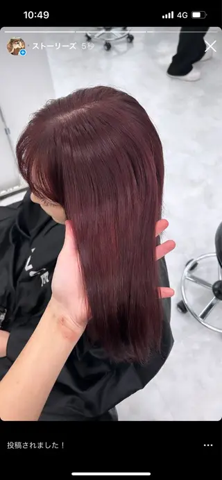 セミロング 🥀艶髪/似合わせ 暖色/まな🥀のヘアスタイル