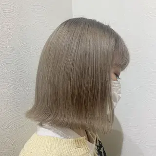 ミディアム カラー 韓国ヘア 🦋KIRA🦋のヘアスタイル