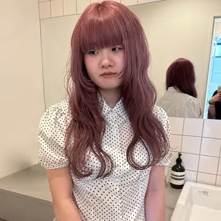 ロング 舟橋耀/ブリーチカラ ー/レイヤーカットのヘアスタイル