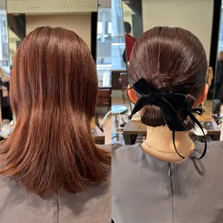 ミディアム ヘアアレンジ 髙木美緒🌿 レイヤー/アレンジのヘアスタイル