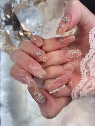 ネイル 23時まで❤︎韓国、 ワンホンネイルのネイルデザイン