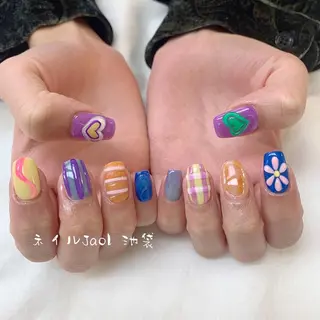 ミディアム nail jaol池袋店所属・ネイルJaol 池袋のネイルデザイン