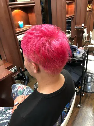 ショート カラー 竹下 了史のヘアスタイル